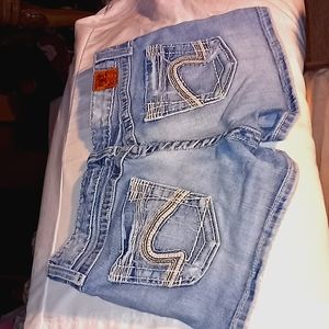 Distressed Womens BKE Madison jean shorts size 26